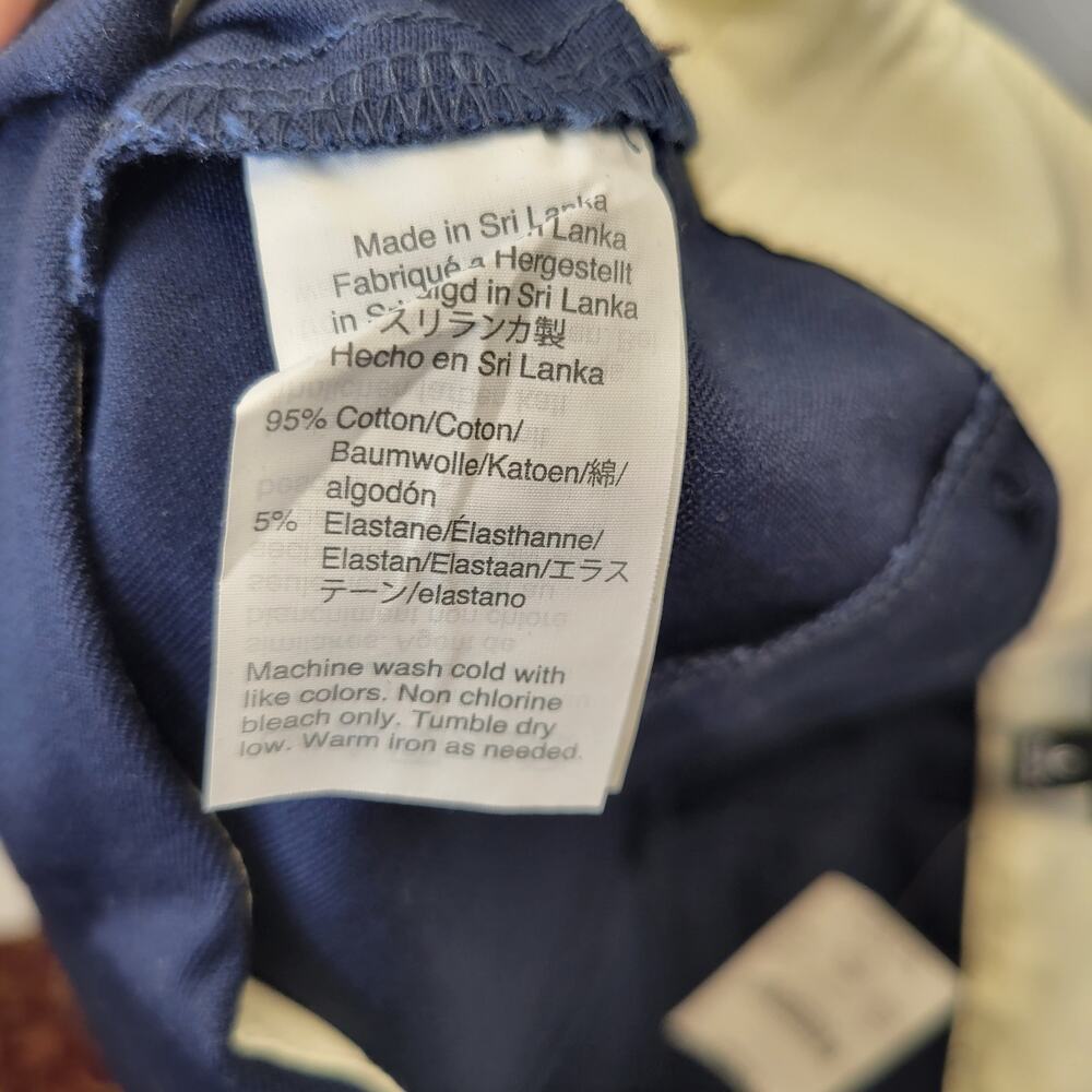 J. Crew Mercantile Women's Navy Flat Front Cropped Chino, 0, NWT - Picture 10 of 10